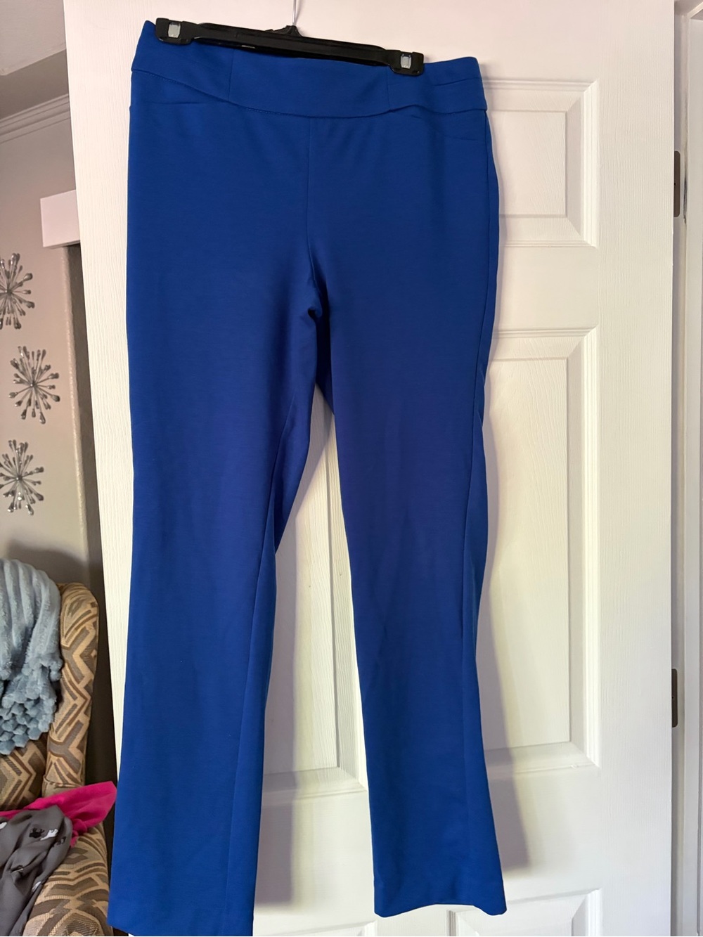 Royal Blue Stretch Pull-On Pants